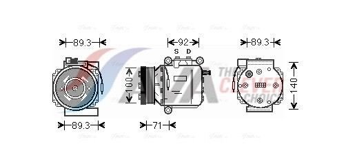 AC kompressor AVA Clever Choice SBAK053