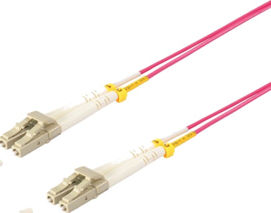 S/Conn Quality Fiberoptisk Dupleks Patchkabel Lc Til Lc Om4 Fiolett 2,0 M 166779234