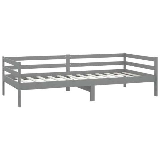 vidaXL Sengeramme grå heltre furu 90x200 cm vidaXL Sengeramme grå heltre furu 90x200 cm