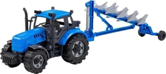 Cavallino Toys Cavallino Tractor with Plow Blue Scale 1:32