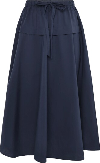 Polo Ralph Lauren Cotton Canvas A Line Skirt HUNTER NAVY M