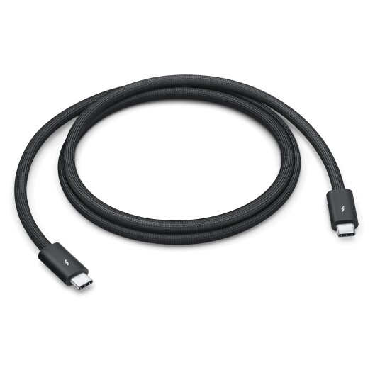 Apple Thunderbolt 5 Pro kabel 1m - 120 Gb/s Ultrarask tilkobling Apple Thunderbolt 5 Pro kabel 1m - 120 Gb/s Ultrarask tilkobling