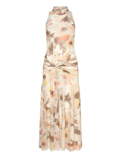 Bardot Leanna Mesh Midi Dress Multi/patterned XS