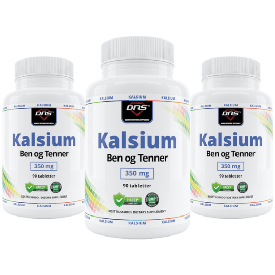 3 pack Kalsium Ben og Tenner 3 x 90 tabletter