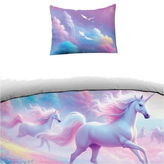 Påslakensett enkeltseng 2 dels sett Unicorns Påslakensett enkeltseng 2 dels sett Unicorns