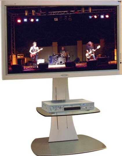 UNICOL Axia t stand w/shelf, gloss