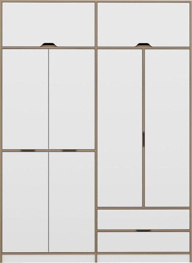 Munna Garderobe 185x253 cm - Hvit