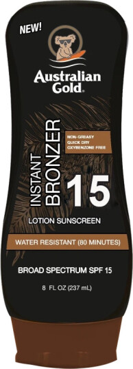 Australian Gold Instant Bronzer Lotion SPF 15 237 ml Australian Gold Instant Bronzer Lotion SPF 15 237 ml