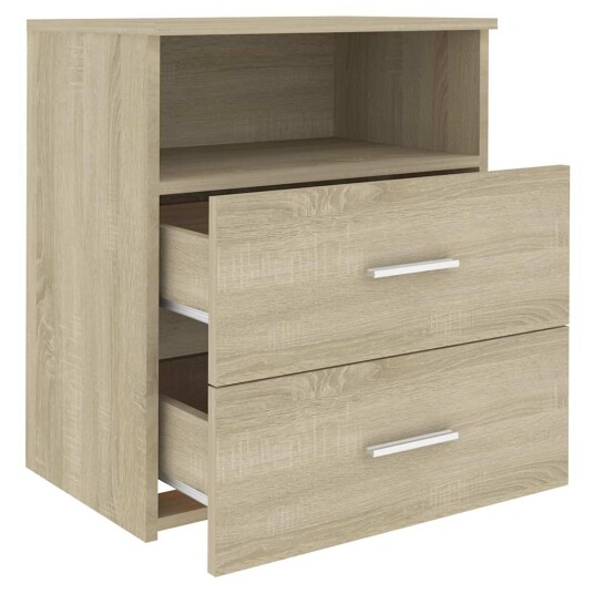 vidaXL Nattbord sonoma eik 50x32x60 cm