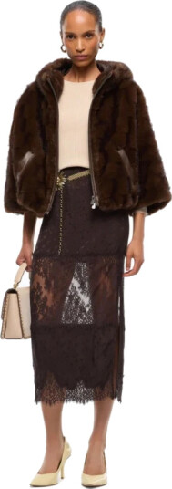 Pinko Dame Skjørt Brun M, Pinko Dame Skjørt Brun M,