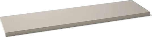 ReCollector Floating Edge Shelf Silver Cloud Grey Beige L60X W15X H1.5 ReCollector Floating Edge Shelf Silver Cloud Grey Beige L60X W15X H1.5