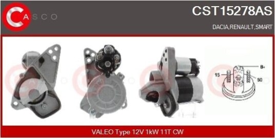 Starter CASCO CST15278AS