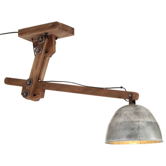 Taklampe 25 W vintage sølv 105x30x65-108 cm E27 Taklampe 25 W vintage sølv 105x30x65-108 cm E27