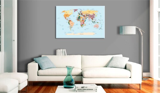 Tavle World Map: Travel With Me 60X40 Artgeist sp. z o. o.