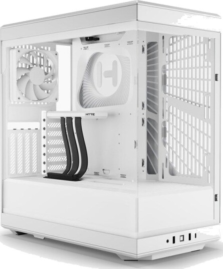 HYTE Y40 Midi Tower Kabinett - Hvit med Herdet Glass HYTE Y40 Midi Tower Kabinett - Hvit med Herdet Glass