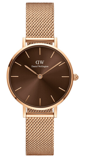 Daniel Wellington DW Klokke Petite Amber 28mm Roségull