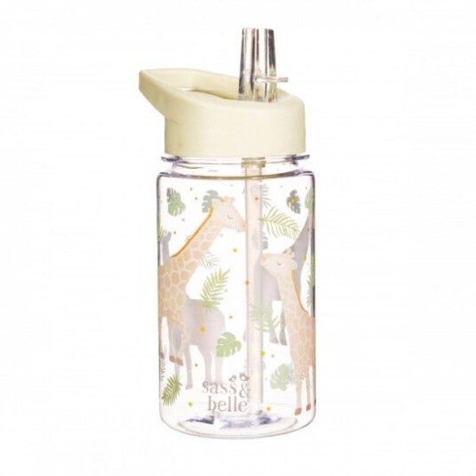 Sass &: Belle Sass & Belle Vannflaske med sugerør Gigi Giraffe