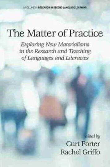 The Matter Of Practice