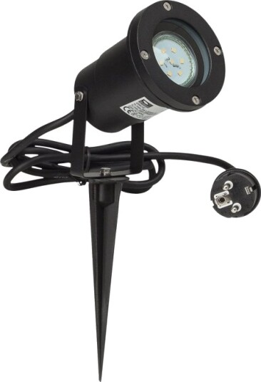 Brilliant Function Janko   Jordspotlight   Led Pære For Søkelys   Gu10   Total: 3 W   Klasse A+   Varmt Hvitt Lys   3000 K   Svart