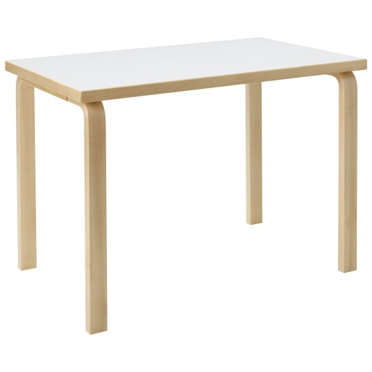Artek Aalto 80B Barnebord Rektangulær 60x100 cm Hvit Laminat Artek Aalto 80B Barnebord Rektangulær 60x100 cm Hvit Laminat