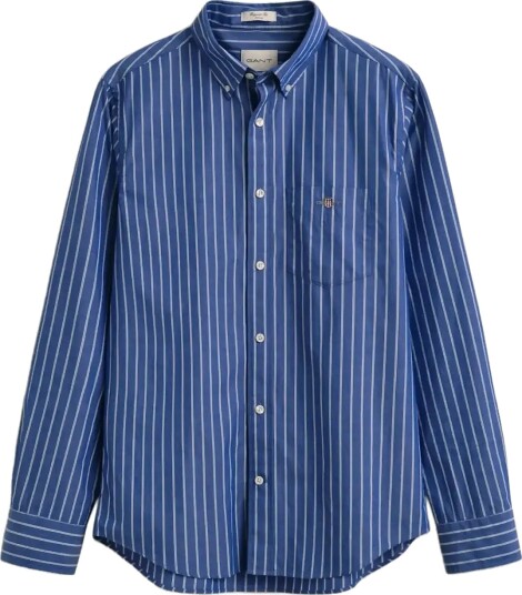 Gant Reg Classic Poplin Stripe Shirt Blue M