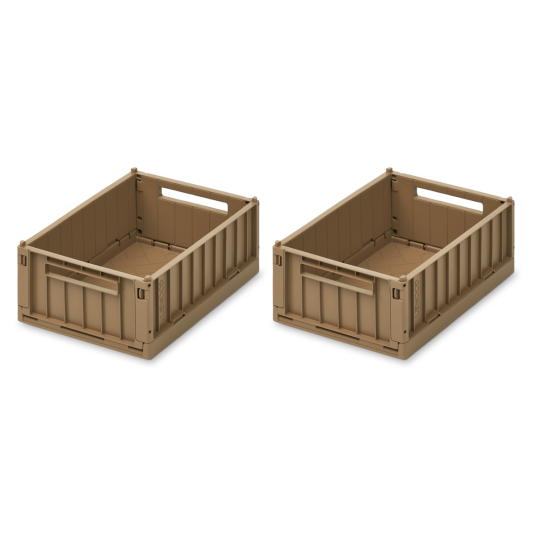 Liewood Weston - Stablekasser 2pk - Små 5 Liter - Beige