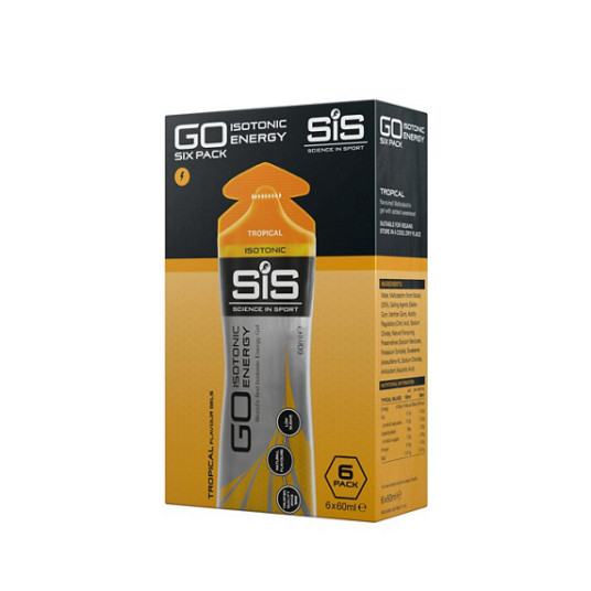 Science in Sport Sis Go Isotonic Tropisk Energigel 6 Stk