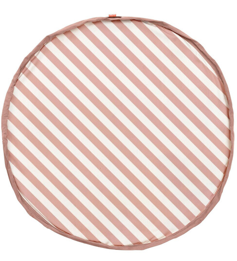 Smartsaker Lekematte og oppbevaringspose Rosa stripete Smartsaker Lekematte og oppbevaringspose Rosa stripete