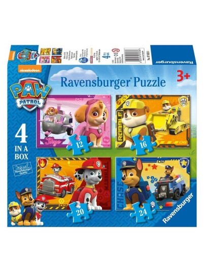 Ravensburger Paw Patrol Puzzle - Puppies on the Path 4in1 Gulv