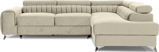 Seksjon Eltap Laurence 278x205x92 cm Monolith 04 Lys Beige Høyre