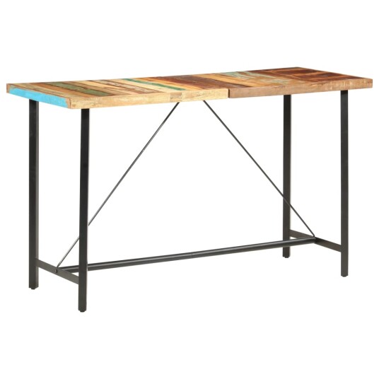 Barbord 180x70x107 cm gjenvunnet heltre Barbord 180x70x107 cm gjenvunnet heltre