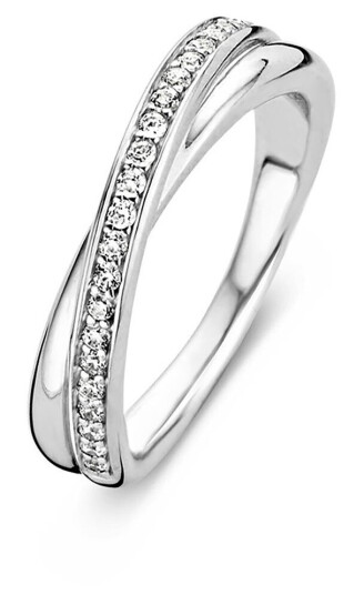 Ti Sento, Ring i 925 sølv med zirkonia
