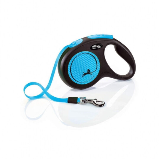 Flexi Hundebånd Neon M 5 m Blå – Maks 25 kg Flexi Hundebånd Neon M 5 m Blå – Maks 25 kg