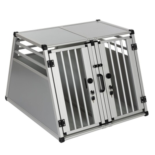 Zooplus Exclusive Biltransportbur Aluride Dobbelt Str. L: B 80 X L 92 X H 65 cm