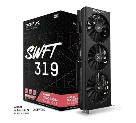 XFX Radeon RX 6800 XT Speedster SWFT 319 16GB GDDR6 - 16GB GDDR6 RAM - Grafikkort