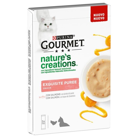 Gourmet Nature'S Creations Snack 5 X 10 G Laks Og Gulrot
