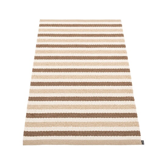 Pappelina Teo gulvteppe 70 cm x 120 cm, brown/beige/vanilla Pappelina Teo gulvteppe 70 cm x 120 cm, brown/beige/vanilla