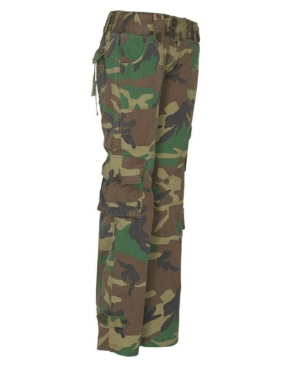 Molecule Womens Low Cut Combats Pant Grønn Brun Flerfarget