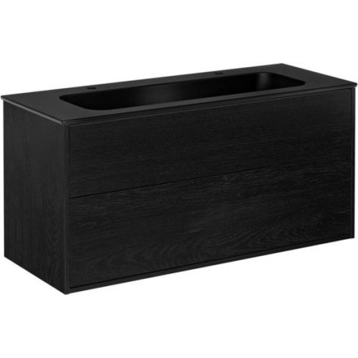 Gustavsberg Artic møbelpakke, 120x47 cm, sort eik/sort Gustavsberg Artic møbelpakke, 120x47 cm, sort eik/sort