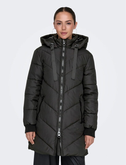 JDY Jdyskylar Life Hood Jacket Otw Noos   Black   XXL