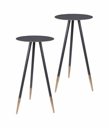 Dutchbone Stalwart Sidebord 69 cm sett med 2 sort