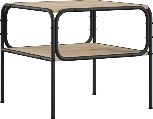 vidaXL Sidetabell Sonoma eik 100 x 50 x 46 cm Konstruert tre