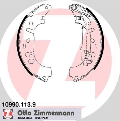 Bremsesko sett ZIMMERMANN 10990.113.9