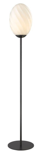 Halo Design Twist Oval Gulvlampe Opal/ Sort