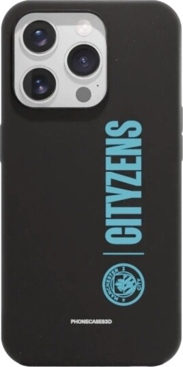 Phonecases3D iPhone 15 Pro Man City komposterbart deksel, svart
