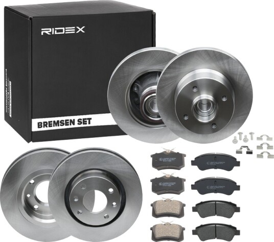 Bremseskiver og -klosser RIDEX 3405B1734