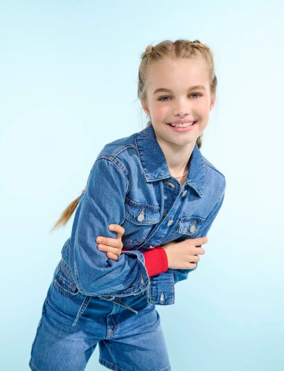 Kids Only Koglumi Ls Jacket Dnm Pim Noos Blue 122
