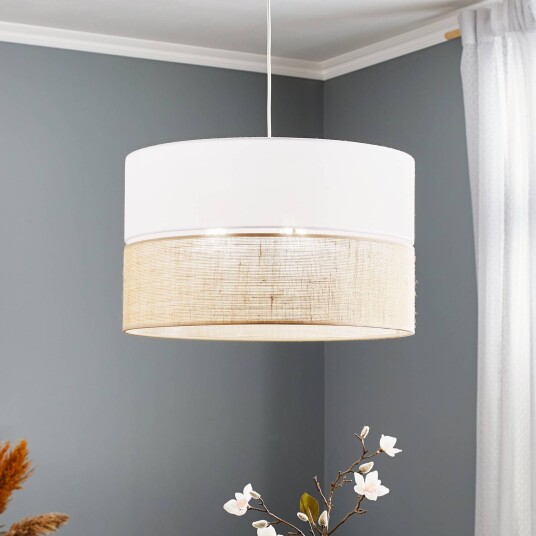 TK Lighting Linobianco pendellampe med jute TK Lighting Linobianco pendellampe med jute