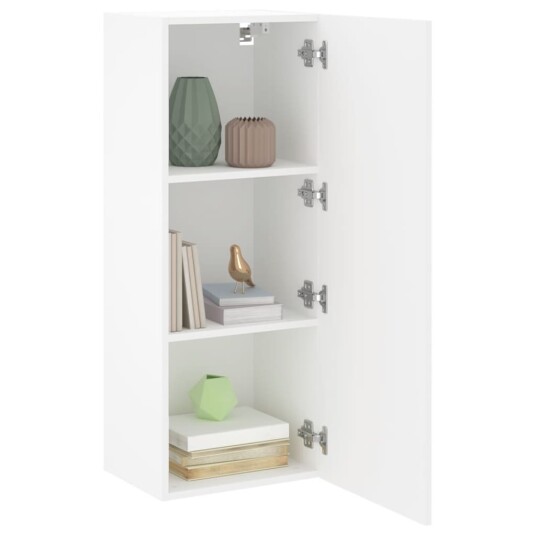 vidaXL Vegghengt TV-benk hvit 40,5x30x102 cm konstruert tre 8721012255159