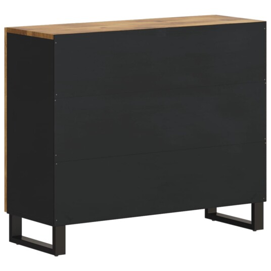 vidaXL Skjenk med 2 dører 90x33x75 cm heltre mango